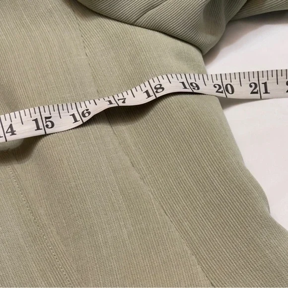 Jones NY Light Sage Green Blazer PantSuit 2Pc Set Sz 12 NWT High Waist Loose Fit - Picture 9 of 16